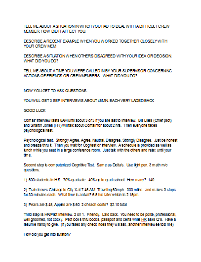 NetJets Interview Information